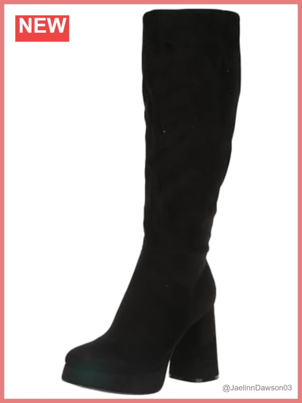Nine West Vadda Women's Knee-High Block Heel Platform Boots